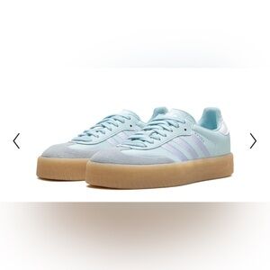 Adidas Pastel green and White Sneakers